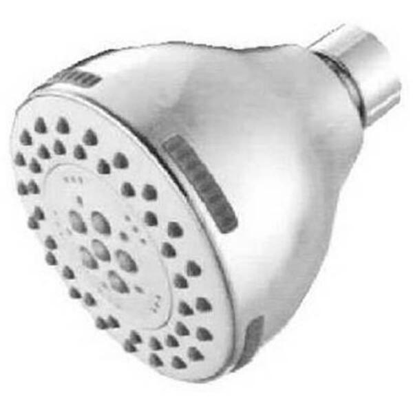 Everflow Industrial Supply Baypointe Adjustable Fixed Shower Head, Nickel Plastic 210881